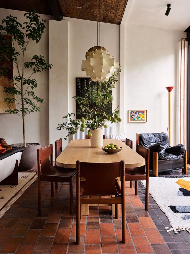 dining room interior designed by iconic designers